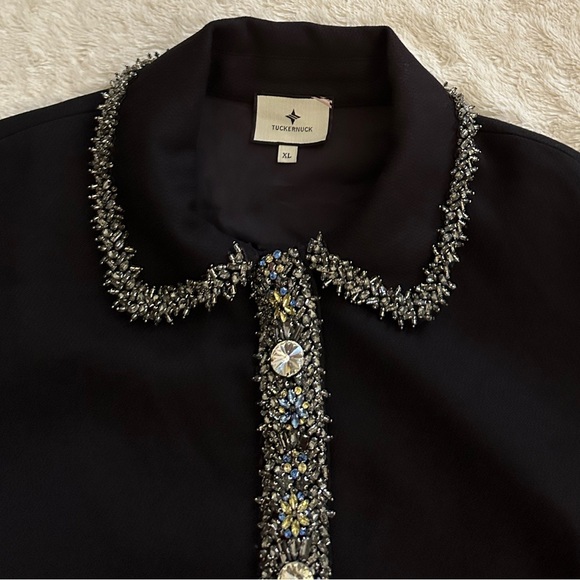 Tuckernuck Black Mini Dress with Silver Trim - Picture 11 of 14